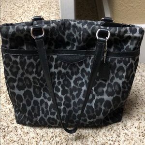 Coach leopard print bag